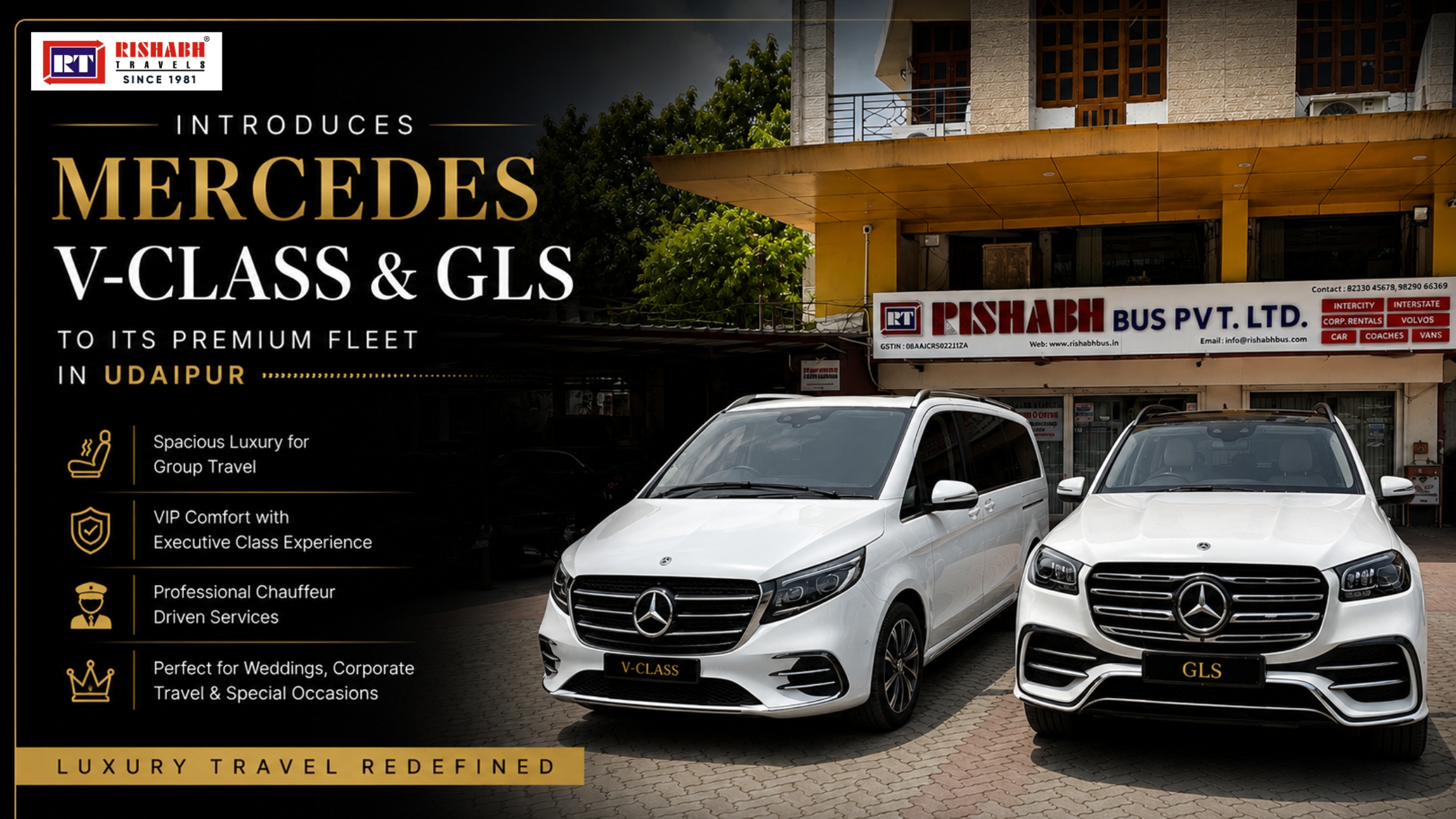 Mercedes V-Class and GLS || Mercedes V-Class in Udaipur || Mercedes GLS in Udaipur