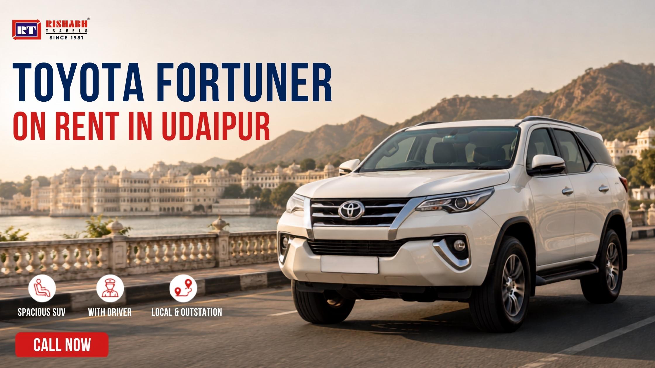 Toyota Fortuner on Rent in Udaipur || Fortuner on Rent || Fortuner for Rent