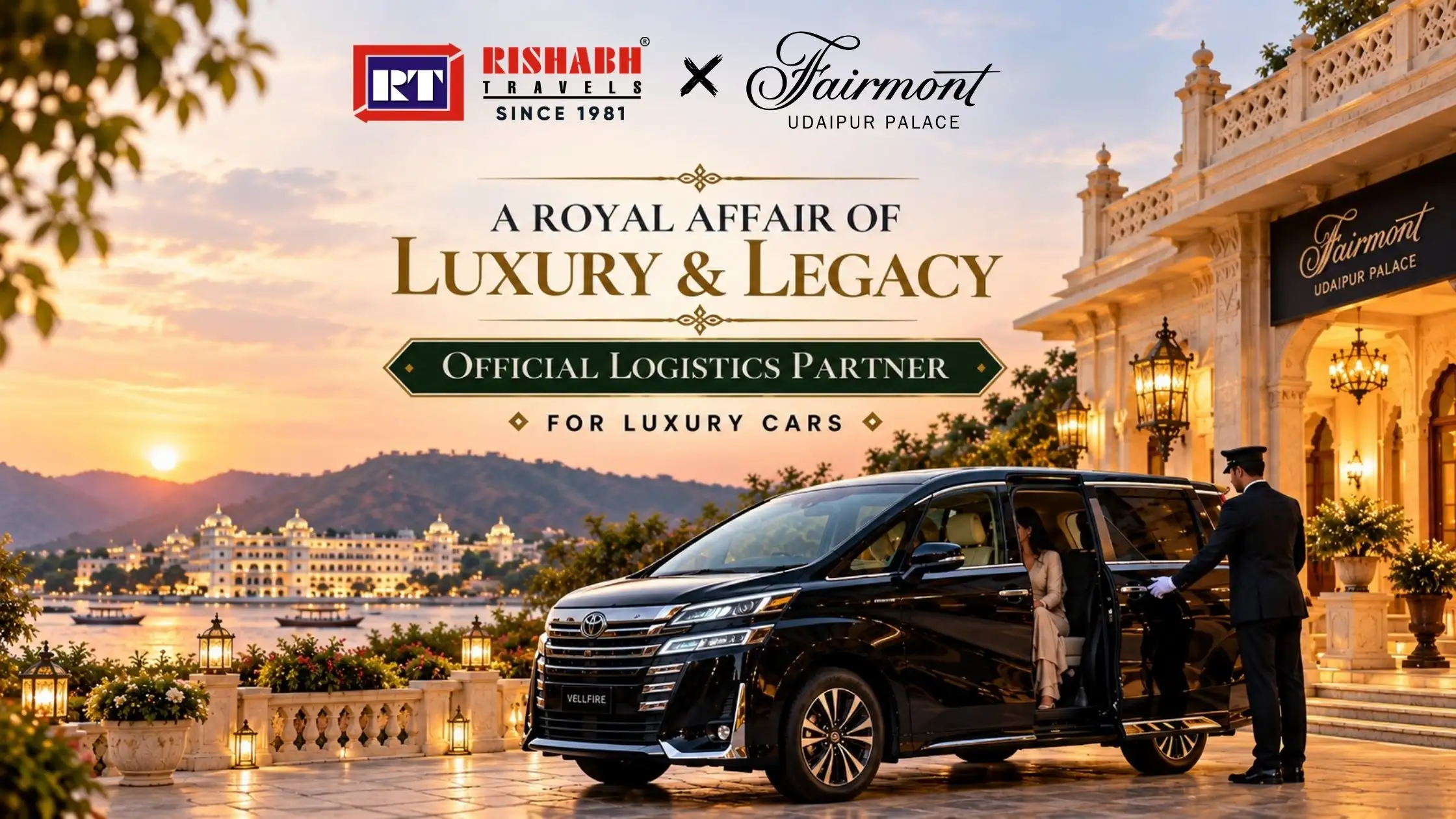 Rishabh Travels Partners with Fairmont Udaipur Palace for Luxury Car Logistics